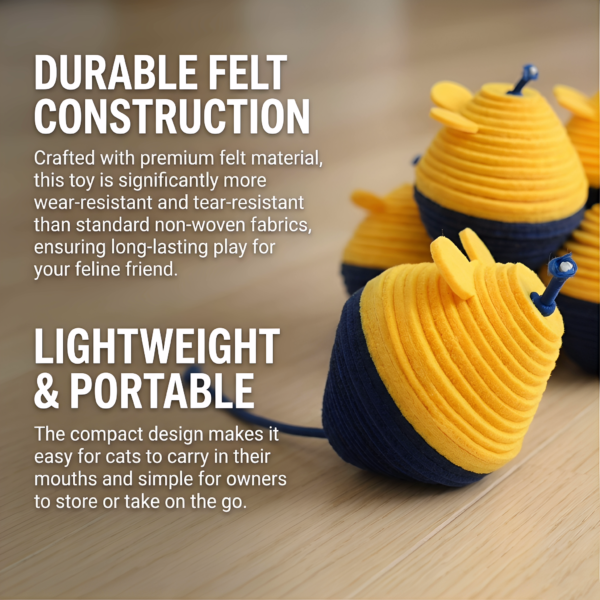 View polyester felt cat mouse toy details 2mm polyester felt mouse cat toy gray on floor