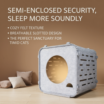 space capsule cat bed
